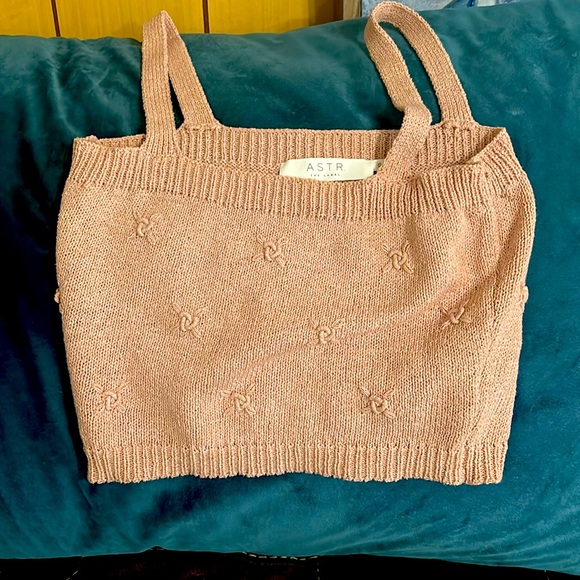 Astr Crop Top Tan - Picture 1 of 4
